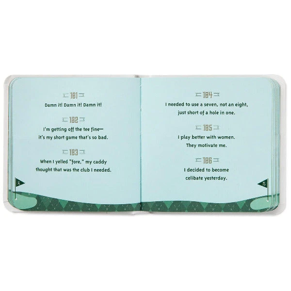 Hallmark 501 Excuses For A Bad Golf Shot Book - Image 2