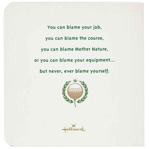 Hallmark 501 Excuses For A Bad Golf Shot Book - Image 3