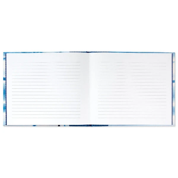 Hallmark Blue Shibori Print Guest Book - Image 2