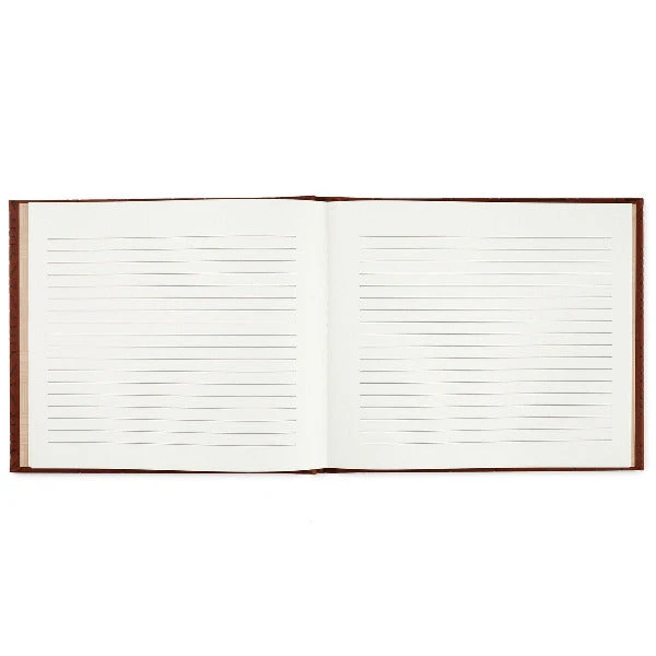 Hallmark Brown Hexagonal Pattern Guest Book - Image 2