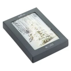 Hallmark Snowy Pine Tree Blessings Everywhere Boxed Christmas Cards, Pack Of 16