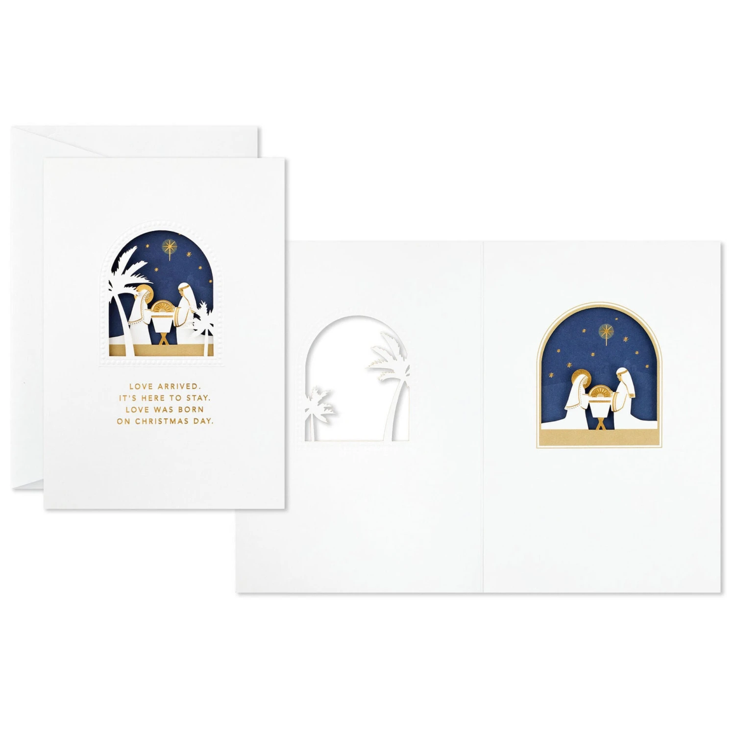 Hallmark Holy Family Nativity Boxed Christmas Cards, Pack Of 12 - Image 2
