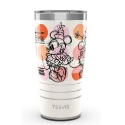 Disney Minnie Mouse Melody 20 Oz Stainless Steel Tervis Tumbler Cup With Slider Lid