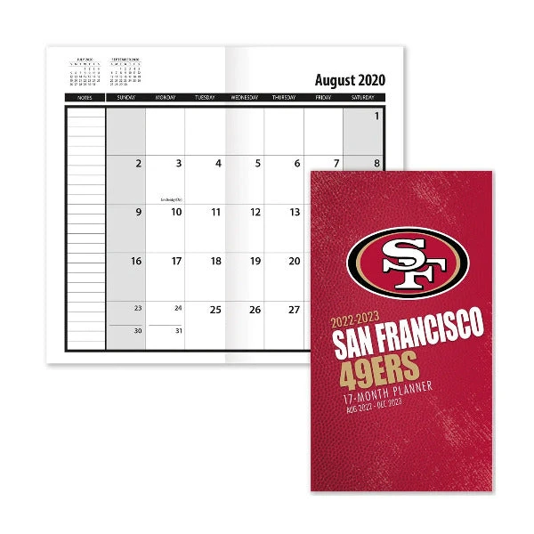 2023 Turner Pocket Monthly Planner Calendar Team NFL San Francisco 49ers - Image 2