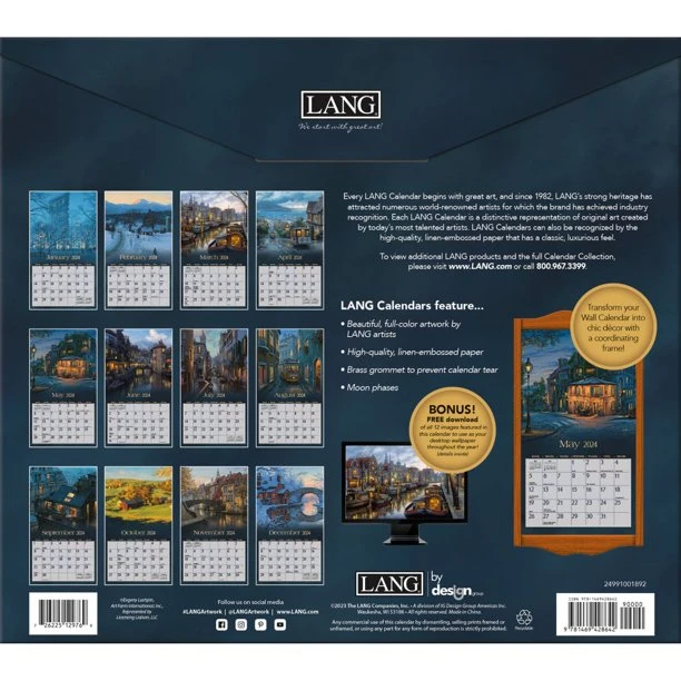 2024 Lang Wall Calendar Around The World - Image 2