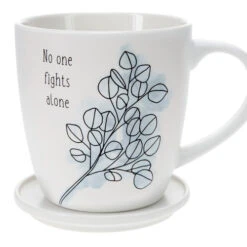 No One Fights Alone 17 Oz. Cup With Coaster Lid