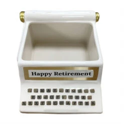 Our Name Is Mud Happy Retirement May You Enjoy The Next Chapter Typewriter Container Pencil Holder Desk Accessory