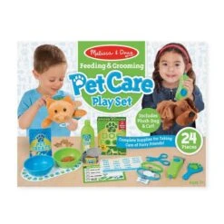 Melissa & Doug Feeding & Grooming Pet Care Play Set