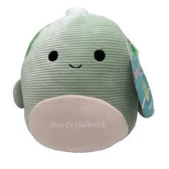 Squishmallow Barnes The Green Sea Turtle Corduroy 5" Stuffed Plush By Kelly Toy