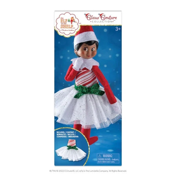 The Elf On The Shelf® Claus Couture® Candy Cane Classic Dress - Image 6