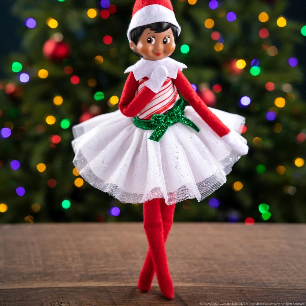 The Elf On The Shelf® Claus Couture® Candy Cane Classic Dress - Image 5