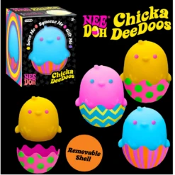 ChickaDeeDoos Squishably Baby Chick Nee Doh With Removable Shell