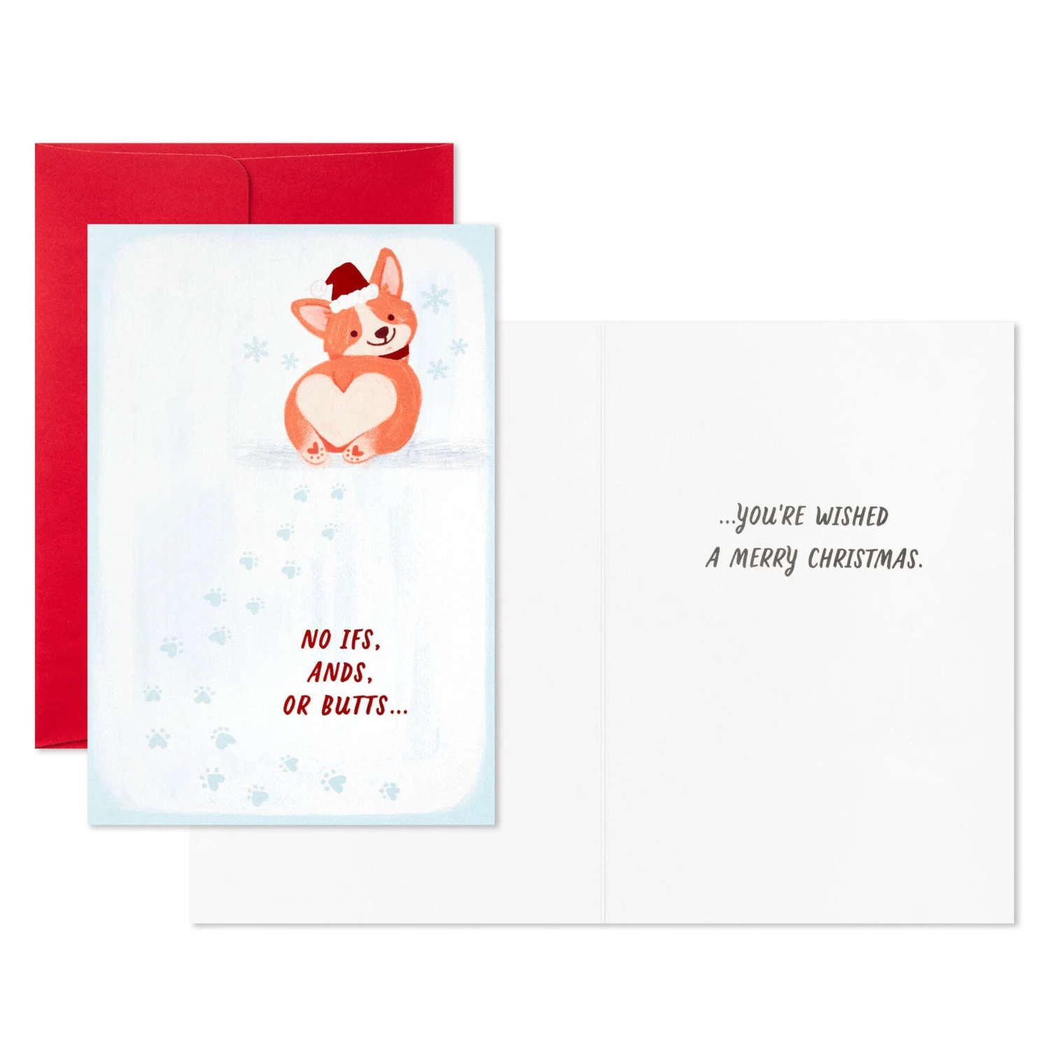 Hallmark Corgi Ifs, Ands Or Butts Packaged Christmas Cards, Set Of 5 - Image 2
