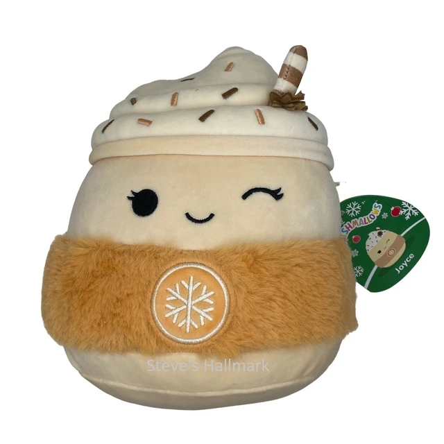 Christmas Squishmallow Joyce The Eggnog With Whipped Cream 8" Stuffed Plush By Kelly Toy