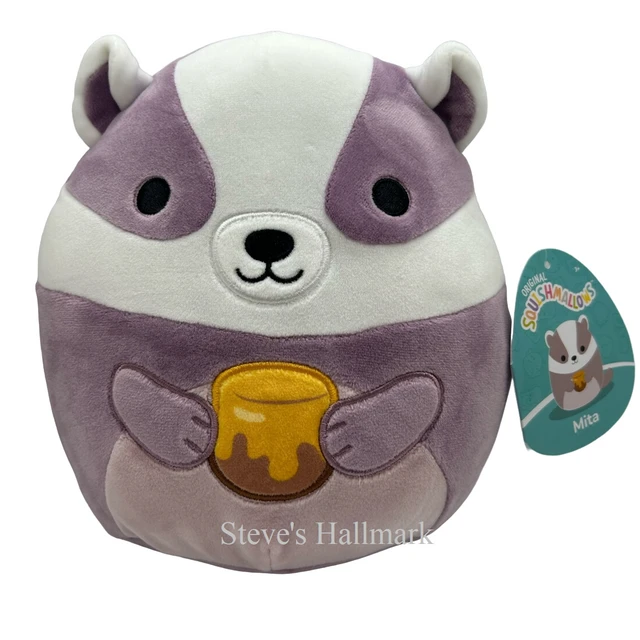 Squishmallow Mita The Mauve Badger With Honey I Got That 12" Stuffed Plush By Kelly Toy