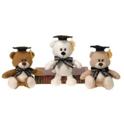 Small Graduation Classic Bear With Cap And Ribbon 6.5"