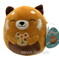Squishmallow Seth The Orange Red Panda With Cookie I Got That 8" Stuffed Plush By Kelly Toy