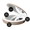 Compact Mirror Power Bank Glam Shell USB Rechargeable