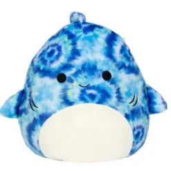 Squishmallow Luther The Blue Shark 12" Stuffed Plush By Kelly Toy