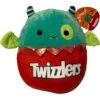 Halloween Squishmallow Twizzlers Horned Green Devil 10" Stuffed Plush By Kelly Toy